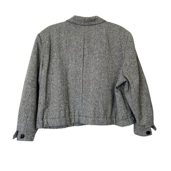 Pendleton Wool Blazer Jacket Womens Size 16 Petite Gray Vintage - Picture 2 of 10